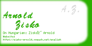 arnold zisko business card
